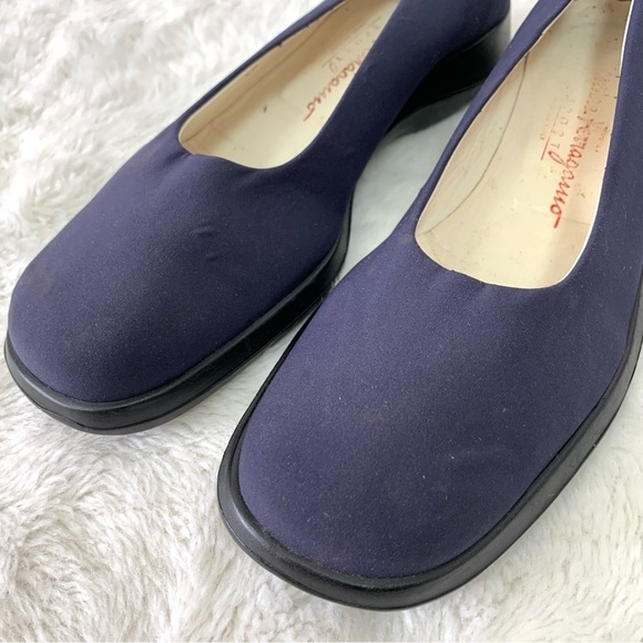 Salvatore Ferragamo Sport Blue Flats Size 7 1/2 AA - Picture 2 of 14